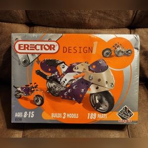 MECCANO ERECTOR DESIGN 1 MOTORCYCLE #4700 NEW.